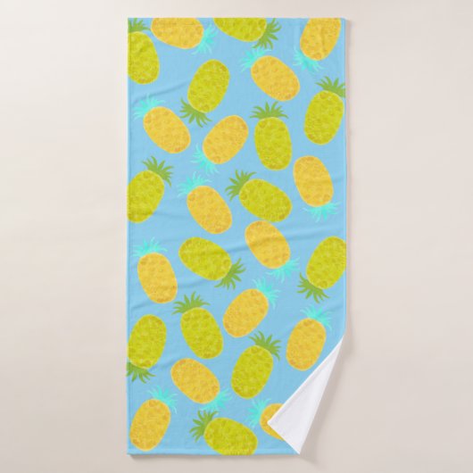 Ocean Pineapples Pattern Badehandtuch (Badehandtuch)