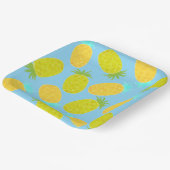 Ocean Pineapples Pattern Pappteller (Gewinkelt)