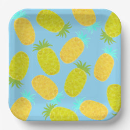 Ocean Pineapples Pattern  Pappteller