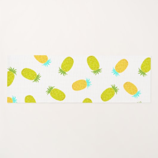 Ocean Pineapples Pattern  Yogamatte (Vorderseite (Horizontal))
