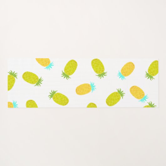 Ocean Pineapples Pattern Yogamatte (Rückseite (Horizontal))