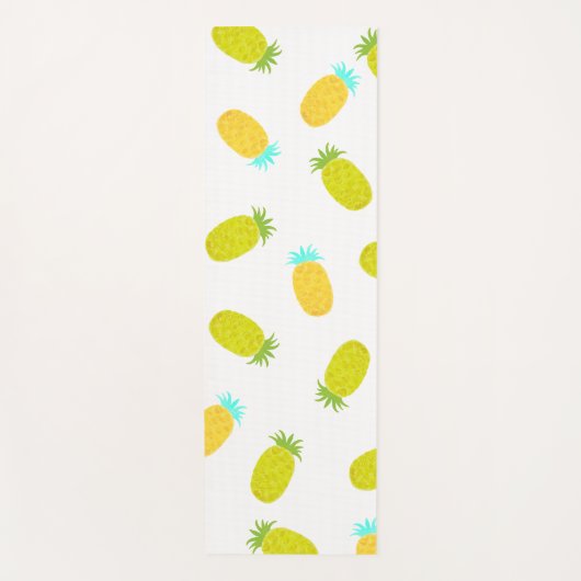 Ocean Pineapples Pattern Yogamatte (Vorderseite)