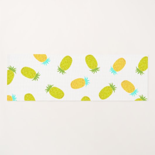 Ocean Pineapples Pattern Yogamatte (Vorderseite (Horizontal))