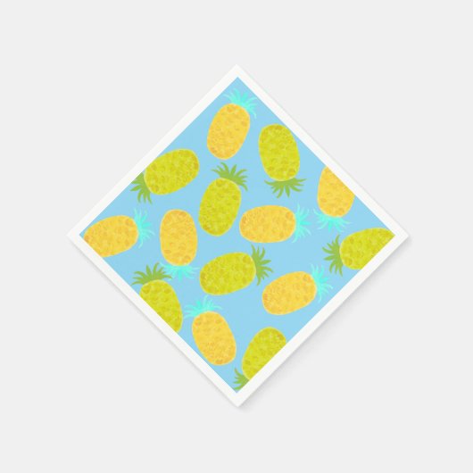 Ocean Pineapples Sky Pattern  Serviette (Ecke)
