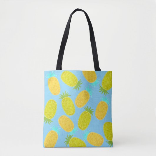 Ocean Pineapples Sky Pattern Tote Bag Tasche (Vorderseite)