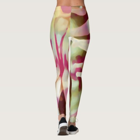 Ocean Pink Anemone Leggings (Rückseite)