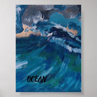 OCEAN POSTER VON KÜNSTLER PAULA REILLY.