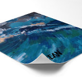 OCEAN POSTER VON KÜNSTLER PAULA REILLY. (Ecke)