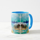 Ocean Pour Malerei Kaffee Tasse Beach Life Seaside (VorderseiteRechts)