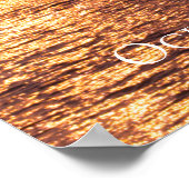 Ocean Princess Rocks Sunset Sky Twilight Poster (Ecke)