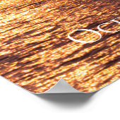 Ocean Princess Rocks Sunset Sky Twilight Poster (Ecke)