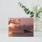 Ocean Princess Rocks Sunset Sky Twilight Postkarte (Stehend Vorderseite)
