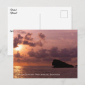 Ocean Princess Rocks Sunset Sky Twilight Postkarte (Vorne/Hinten)