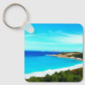 Ocean Print Key Ring Schlüsselanhänger (Vorderseite)