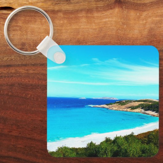 Ocean Print Key Ring Schlüsselanhänger (Vorderseite)