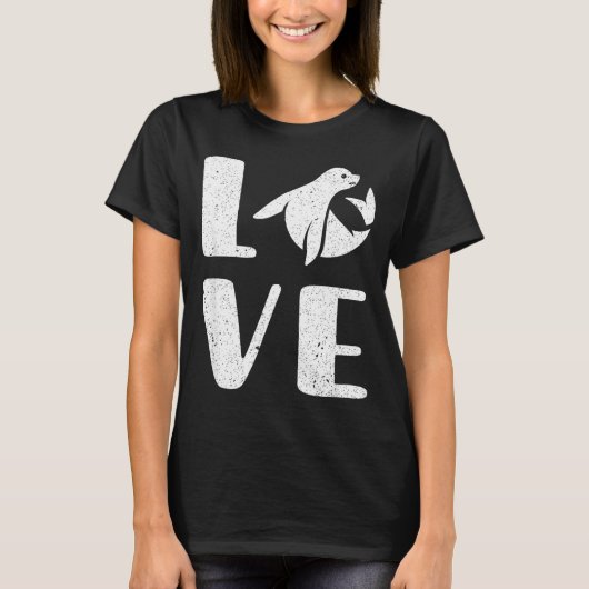 Ocean Puppy Seal Lover Valentines Day Gift Sea Lio T-Shirt (Vorderseite)