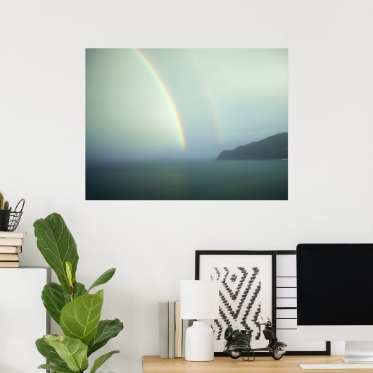 Ocean Rainbow Artwork Poster und Prints (Heimbüro)