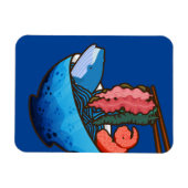 Ocean Ramen Tentacle Kelp Whale Food Nature Magnet (Horizontal)
