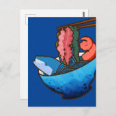 Ocean Ramen Tentacle Kelp Whale Food Nature Postkarte (Vorne/Hinten)