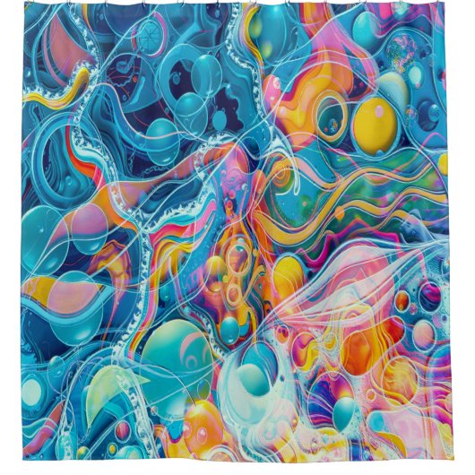 Ocean Reflections Duschvorhang (Vorderseite)