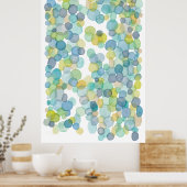 Ocean Reflects Watercolor Artist Painting Print Poster (Küche)