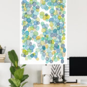 Ocean Reflects Watercolor Artist Painting Print Poster (Heimbüro)