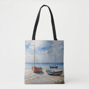 "Ocean Retreat". Eine farbenfrohe Seezunge Tasche