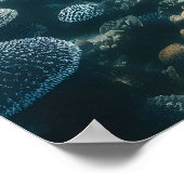 Ocean Riff Kaiser Angelfish farbenfrohe Badezimmer Poster (Ecke)