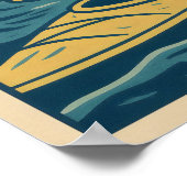Ocean Safari - Whale Encounter & Otter Comic Poster (Ecke)