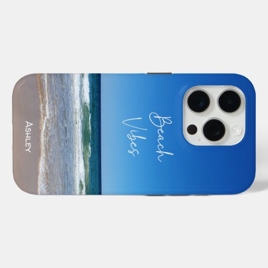 Ocean Sand Beach Personalisiert Case-Mate iPhone Hülle (Rückseite (Horizontal))