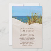Ocean Sand Creative Beach Hochzeit Einladung (Vorderseite)