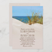 Ocean Sand Creative Beach Hochzeit Einladung (Vorne/Hinten)