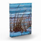 Ocean Sand Dunes Glass Fotoblock (Links)