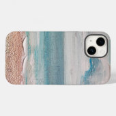 Ocean Sand Textur Case-Mate iPhone Hülle (Rückseite (Horizontal))