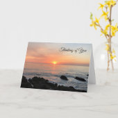 Ocean Scape Heartfelt Sympathy Card Karte (Gelbe Blume)