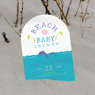 Ocean Scene Beach Baby Dusche Einladung