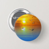 Ocean Scene Button/ Button (Vorne & Hinten)