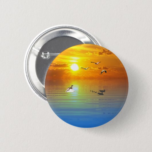 Ocean Scene Button/ Button (Vorne & Hinten)