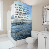 OCEAN SCENE JEREMIAH 29:10 FOTO DESIGN DUSCHVORHANG (Beispiel)