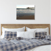 Ocean Scene mit Myrtle Beach Staat Park Pier Leinwanddruck (Insitu (Schlafzimmer))