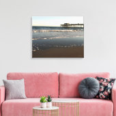 Ocean Scene mit Myrtle Beach Staat Park Pier Leinwanddruck (Insitu (Wohnzimmer))