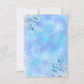 Ocean Sea Animals Party Babydusche Dankeskarte (Rückseite)