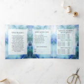 *~* Ocean Sea Beach Foto Logo QR Trifold Broschüre (Innenseite)