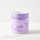 Ocean Sea Beach Lila Waves Wasser Kaffeetasse (Mittel)