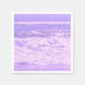 Ocean Sea Beach Lila Waves Wasser Serviette (Vorderseite)