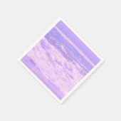 Ocean Sea Beach Lila Waves Wasser Serviette (Ecke)