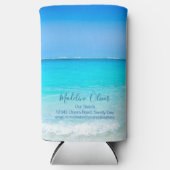 Ocean Sea Blue Business Modern Selters Dosenkühler (Vorderseite)