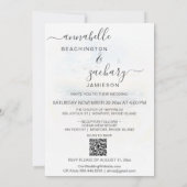 ** Ocean Sea Helm UAWG - Beach QR AR7 Hochzeit Einladung (Rückseite)