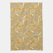 Ocean Sea Kelp am Strand in Gold Geschirrtuch (Vertikal)