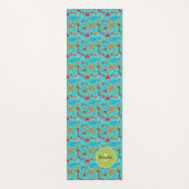 Ocean Sea Life Niedlich Fish Muster Personalisiert Yogamatte (Vorderseite)